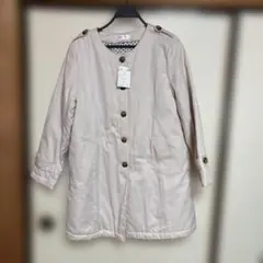 裏キルティングコート L L
