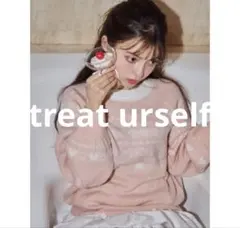 トリートユアセルフ Treat LOVE sweater ニット ピンク トリートユアセルフ Treat LOVE sweater ニット ピンク 長袖 - メルカリ