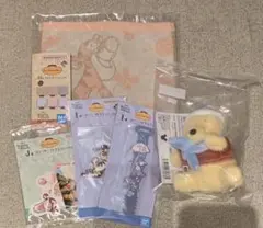 Ｃ賞 プーさん あったかぬいぐるみマスコット＋下位賞5点セット