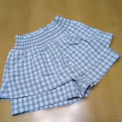 GU 女の子　ショートパンツ　チェック
