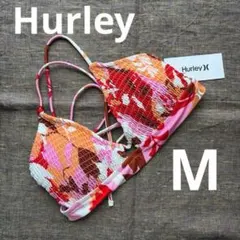 【新品】Hurley レディース 水着 ビキニ ギャザー トップス ピンク系 Mのサムネイル