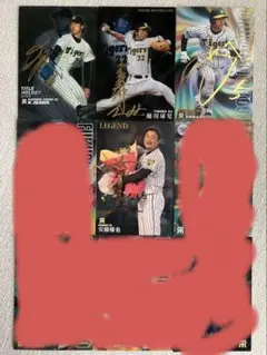 プロ野球チップス　阪神タイガース　スターカードサイン入りセット