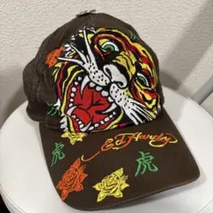 Ed Hardy キャップ メッシュ 刺繍 エドハーディー ドクロ バラ - メルカリ