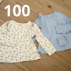 petit main 長袖カットソー 100 2枚セット