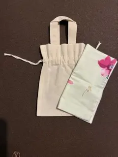 SUMAU nani IRO タオルハンカチ 巾着付き