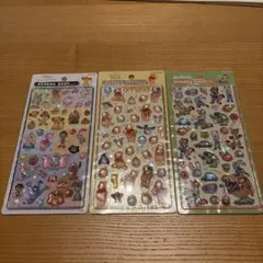 正規品　ディズニーボンボンドロップシール 3枚セット
