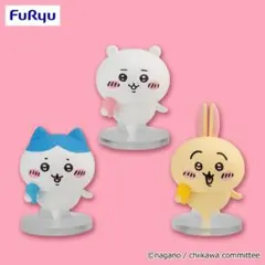 ちいかわ ポージングフィギュア マイク 3点セット うさぎ ハチワレ
