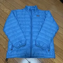 patagonia ライトブルー ダウンジャケット KIDS L