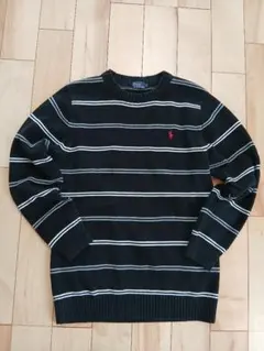 Polo by Ralph Lauren ボーダー　コットンセーター M訳ありのサムネイル