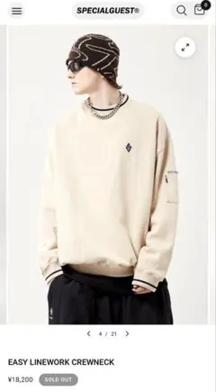 スペシャルゲスト　easy linework crewneckのサムネイル