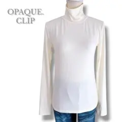 未使用品　オペークドットクリップ　タートルネック　ハイネック　長袖　インナー　M