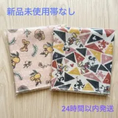 【新品・未使用】ディズニー かや生地ふきん ミッキー&ミニー2枚セット