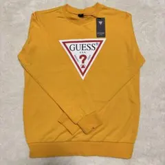 新品‼️GUESS イエローロゴ スウェット