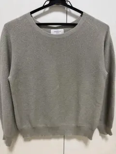 OPAQUE.CLIP ラメ入りニット　シルバー　M 38レディース