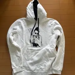 #saltbae ホワイト パーカー