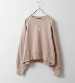 【FILA】オーバーサイズロゴスウェット【ショート丈】