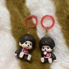モンチッチ　めじるしアクセサリー2体セット　匿名配送