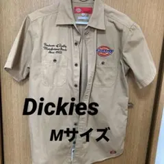 Dickies ベージュ ワークシャツ 半袖 M メンズ　ディッキーズ
