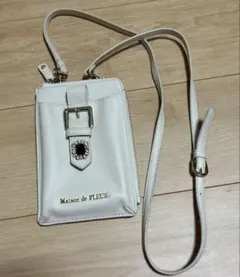 Maison de FLEUR スマホショルダーバッグ ホワイトのサムネイル