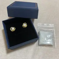 ゴールドピアス　パールピアス　シリコンキャッチ　上品　フォーマル　高見え　結婚式