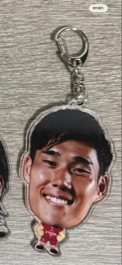 비셀 고베 야마가와 테츠시 데카 얼굴 아크릴 키 체인
