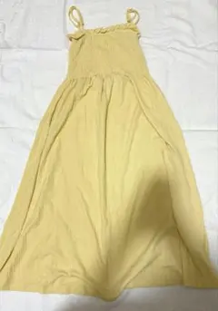 キャミワンピース イエロー リゾートワンピ