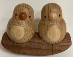 木製 鳥の形 置物