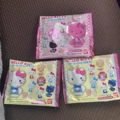 ハローキティ ミラーコレクション付きグミ 未開封 3個セット