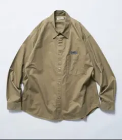 Relax Fit ガーメントダイ レギュラーカラーシャツ　ベージュL