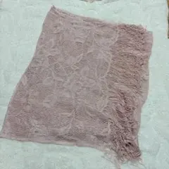 【レストローズ】日本製ラメレース薔薇ショール　【L'EST ROSE 】