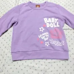 BABY DOLL ロゴプリントトレーナー 120cm