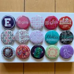 【値下げ】E-girls ロゴ 缶バッジ セット
