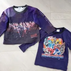 ウルトラマン　仮面ライダービルド 長袖カットソー 2枚セット　110センチ
