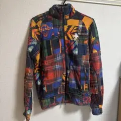 rlx ラルフローレン　【S】マルチカラー チェック柄 フード付きパーカー