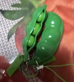 飛び出す枝豆キーホルダー