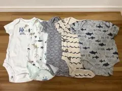 6ヶ月 old navy chick pea ベビーロンパース 5枚セット　サメのサムネイル