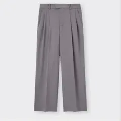 GU ローウエストバギーパンツ グレー