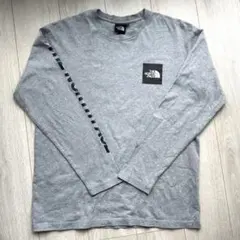 ノースフェイス グレー 長袖 Tシャツ Ｌ　NT81931