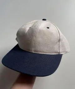 90s 2トーン ベースボールキャップ レザー hooked