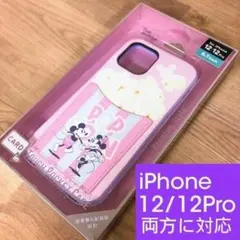 ミッキー POP iPhone12/12Pro 兼用 ポケット スマホケースのサムネイル