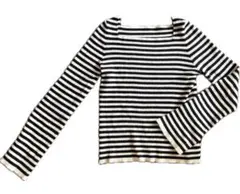 【美品】GRL ストライプ 長袖ニット