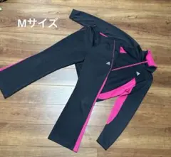 adidas ブラック　ピンク　ジャージ　上下　セットアップ climalite