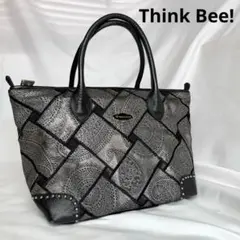 ThinkBee！ シンクビー シャンパーニュ ラージバッグ 本革 黒 - メルカリ