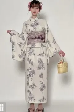 3点セット2Way花柄セパレート浴衣[gi1405]