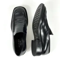 GUCCI グッチ スクエアトゥ ローファー 革靴 2E 27㎝〜27.5 - メルカリ
