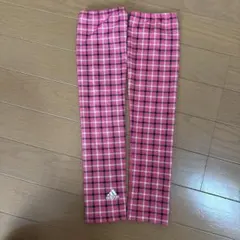 adidas ☆アームカバー ☆ピンク チェック☆アディダス☆ゴルフのサムネイル