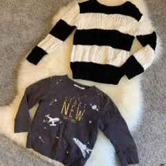 2枚セット　sサイズ　グローバルワーク ニット  キッズ　トレーナー セーター