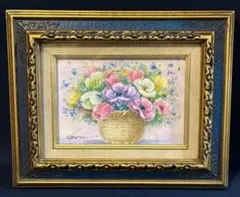 油絵 絵画 佐々木澄江 花の絵 額入り 日本画家 - メルカリ