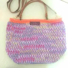 手編み　大きめ3wayトートバッグ