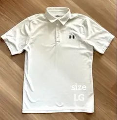 UNDER ARMOUR アンダーアーマー ポロシャツ 白 LGメンズ 半袖